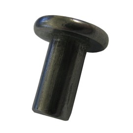 3/32 Dia X 3/8" Length Solid Steel Flat Head Rivet, Plain Finish, (Pack of Approximately 500 Pieces -1/2 LB)