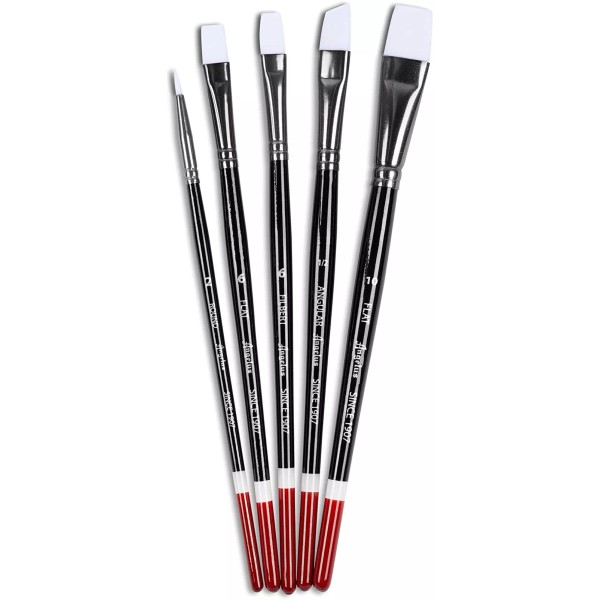 Paint Brush Set round Flat Angular Artist Acrylic Paint Brush