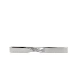 Paul Smith 130903 250 Reversible Tie Bar, Silver, Tie Pin, Men's, Genuine Gift Box, Shop, Bag Included, Bonus, Resin Brass