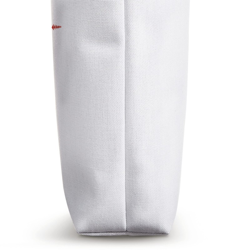 Oversized Snowflake Red Print - Creative Winter Design Tote Bag