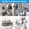 Upgraded Shower Caddy Adhesive Replacement,Strong Adhesive Hooks for Shower Caddy,