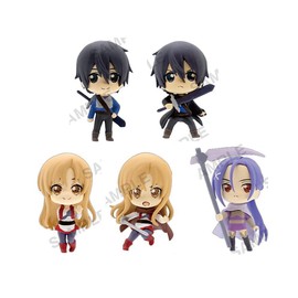Sword Art Online The Movie: Progressive Aria at Night Without Stars, Collection Figure, Complete Set of 5 (Full Comp), Capsule Toy