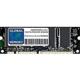 256MB 100-PIN DDR SODIMM MEMORY RAM FOR PRINTERS (P/N 13N1524, A0743432, Q2627A, Q7719A)