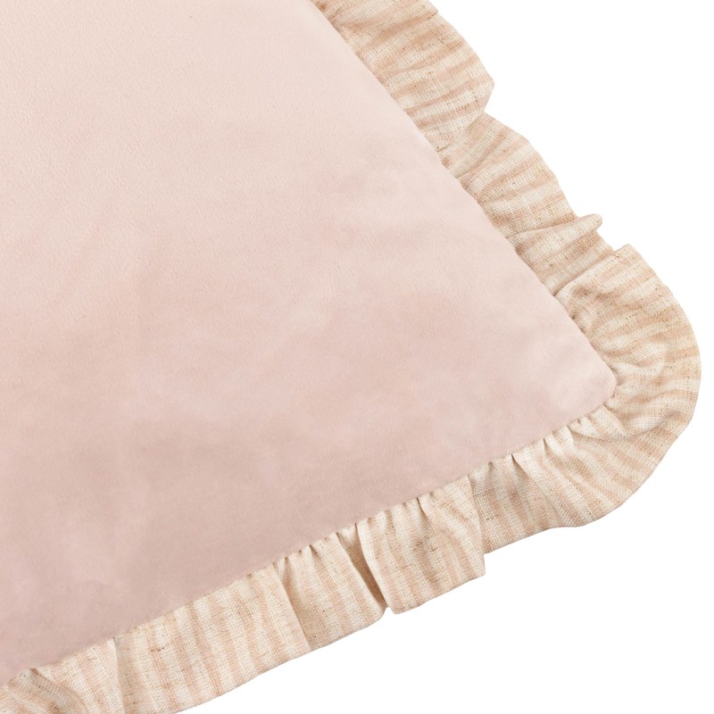 furn. Wylder Solene Ruffle Copricuscino – Velluto Pastello Morbido Bordo
