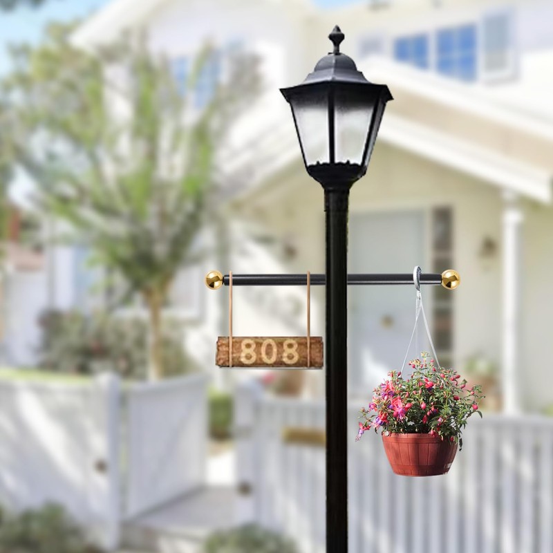 Lamp Post Cross Arm 16 inch Steel Lamp Post Cross