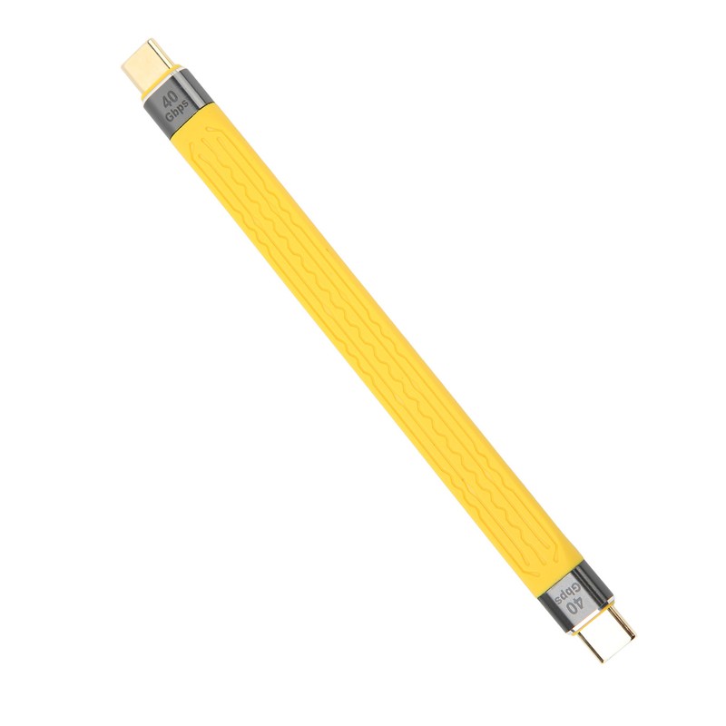 Short USB C to USB C Cable 40Gbps 5A 0.45ft