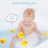 Bath Duck Toys 5 Pcs Yellow Rubber Duck Family Squeak