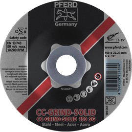 6" CC-Grind®-Solid 7/8" A.H. - SG for Steel