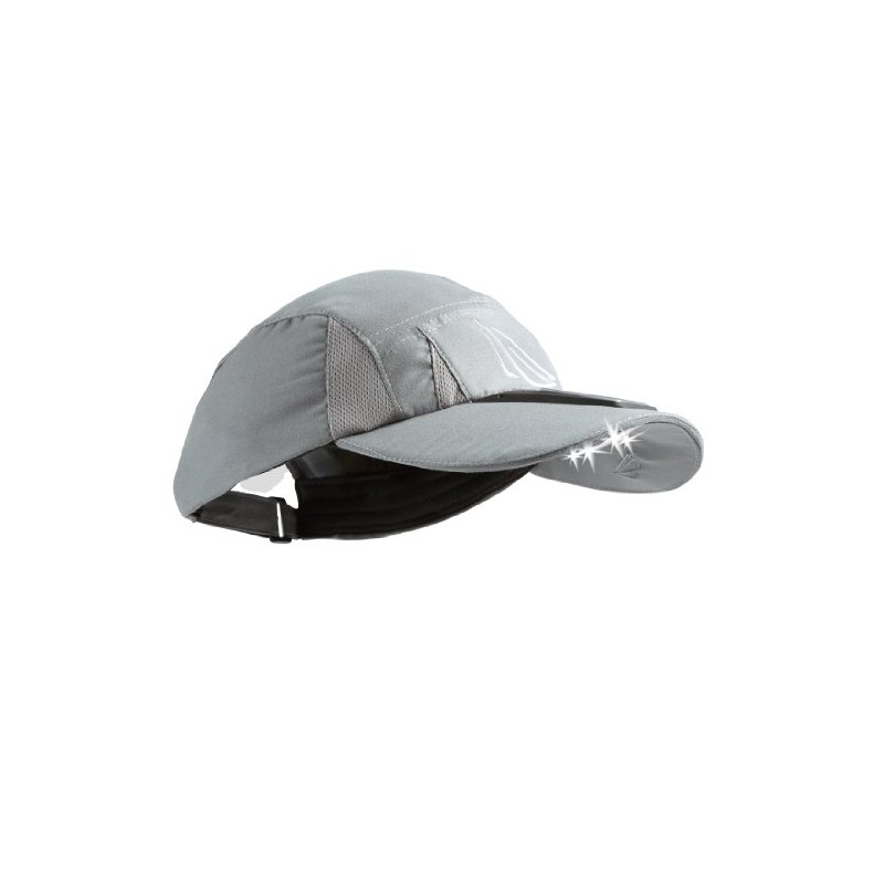 Panther Vision SCUB-4010 4 LED Solar Powered Microfiber Hat, Grey