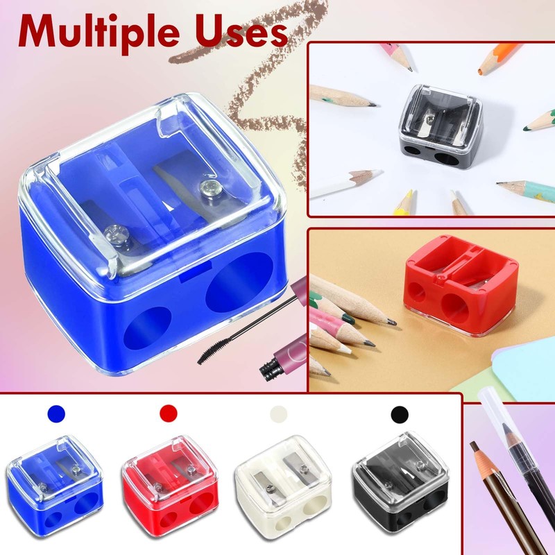 JJUNW 5 Pack Make Up Pencil Sharpener, Plastic Lip Liner