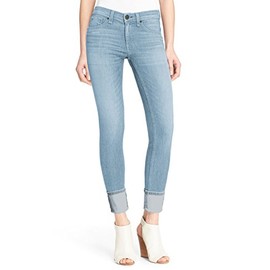 Hybrid & Company Women's Perfectly Shaping Stretchy Deep Cuff Denim Jeans P43999SK Light WASH 9