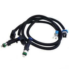 2Pcs Fuel Injector Harness Set Fit for Polaris Ranger XP Crew RZR 800 2011-2017