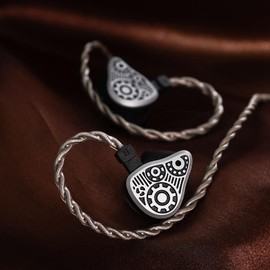 HiFiGo Binary Dynaquattro 4DD IEM Earphones, Wired Gaming Earphones HiFi with 4 Dynamic Drivers and Interchangeable 3.5mm/4.4mm Plug Cable for Audiophile (Dynaquattro)