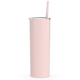 Maars Skinny Steel Stainless Steel Tumbler, 20 oz | Double Wall Vacuum Insulated (Matte Blush)