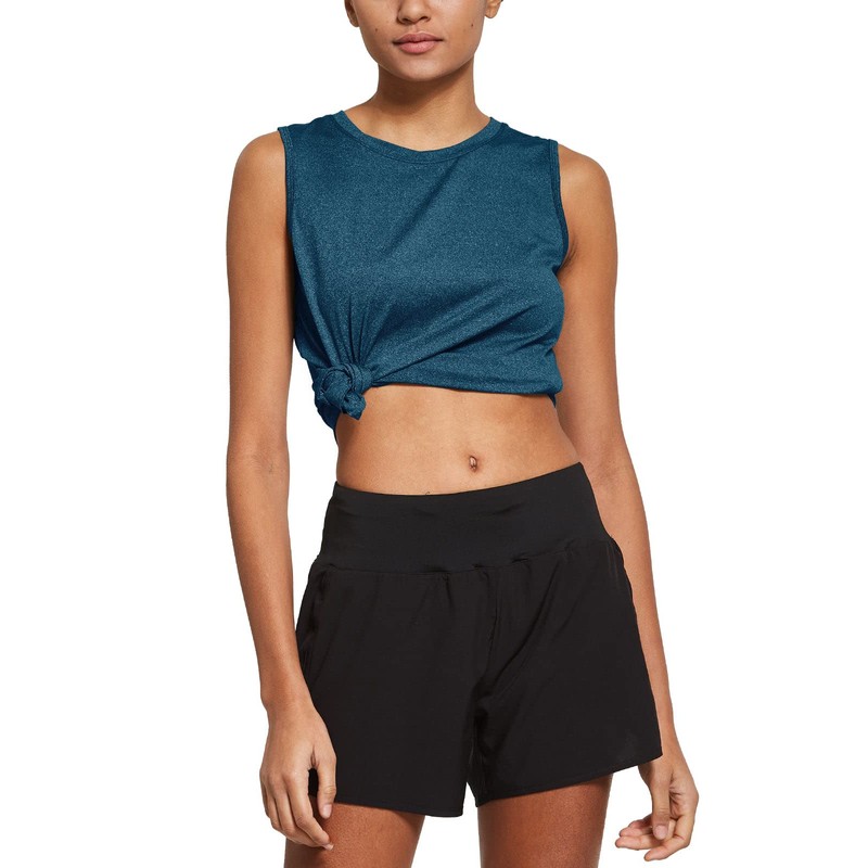 BALEAF Camisetas de entrenamiento sin mangas para mujer, camisetas de