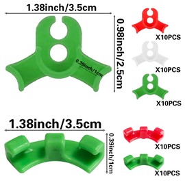 JVHLOV Pack of 50 Plant Benders, Plant Clips, 90 Degree Plant Bender Low Stress Training Clips, Plant Training Bending Clips, for Plant Stems and Changing the Growth Direction