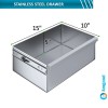 Unbranded Stainless Steel Table Drawer - 15 in. Wide x