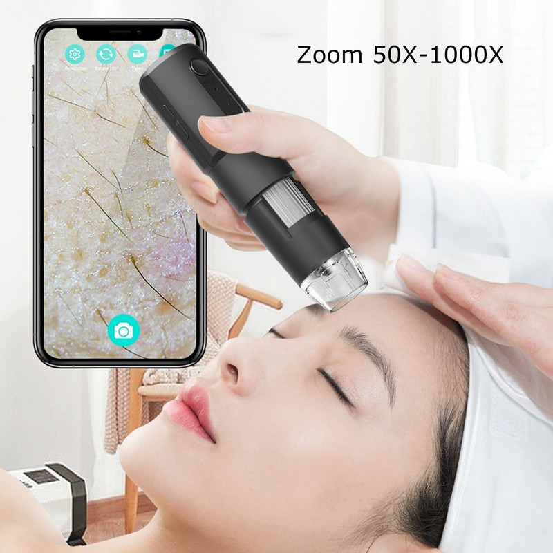 Wireless Digital Microscope 50X to 1000X USB Mini Black Handheld