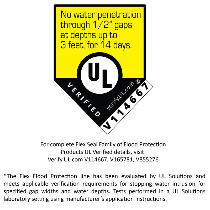 Flood Protection 3.75 in x 20 ft Tape + 9