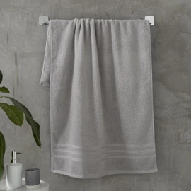 Catherine Lansfield Zero Twist Soft & Absorbent Cotton Hand Towel Silver Grey