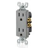 Leviton 15 Amp, 125 Volt, Decora Duplex Receptacle, Residential Grade,