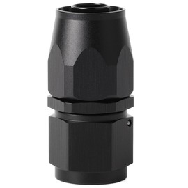 Podavelle 10AN Straight Hose End Fitting Swivel Aluminum Black