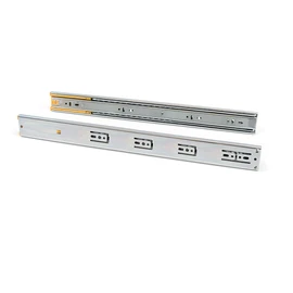 Emuca 3049405 Set of full extension ball bearing runners/slides 45mm x 300mm with soft close for drawer