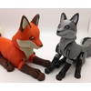 3D Printed Fox - Made to Order Articulated Multicolor Fidget