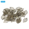 [PATIKIL] 50pcs 23mm Leaf Pendant Metal Tree Leaf Beads for