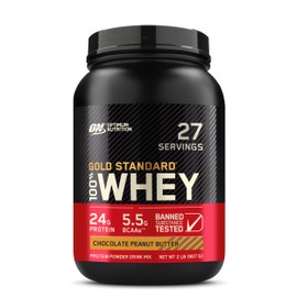 Optimum Nutrition Optimum Nutrition Gold Standard 100% Whey Protein Powder, Chocolate Peanut Butter, 2 Pound (Packaging May Vary)