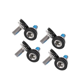 TerchPilet 8PCS Bike 8mm Hex Crank Arm Fixing Bolts Screws with Caps - Capless Bottom Bracket Screws for Mountain and Road Bikes - Compatible with FSA, Suntour, Prowheel and More