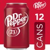 Dr Pepper Soda, 12 fl oz cans, 12 pack