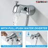 SUBEIXI Tub Spout with Diverter, Chrome High Pressure 10 Mode