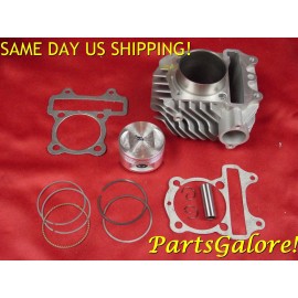 PartsGalore 150cc Cylinder Kit GY6 GY7 GY6B QJ Quingiang QJ157QMJ, Chinese Scooter FS