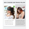 Almohada de viaje, almohada de cuello de avión con máscara