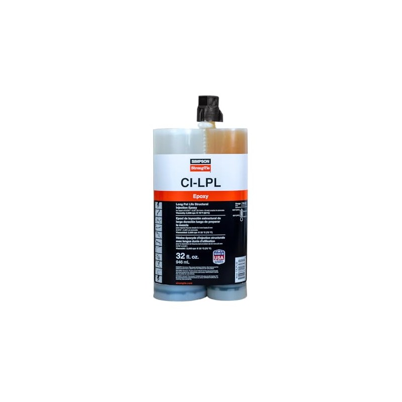 Simpson Strong-Tie CILPL32 CI-LPL Long Pot Life Structural Injection Epoxy