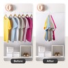 ZEDODIER Space Saving Hangers for Clothes,Rotatable Sturdy Shirt Hangers with