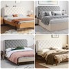 Yesaler Bed Headboard Cover Bed Headboard Covers Stretchy Headboard Cover