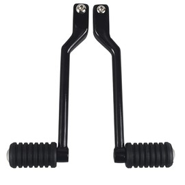 WOWTK Front and Rear Levers w/Shifter Pegs,Heel/Toe Shift Pegs for Harley Davidson 1986-2017 FL Softail, 1988-later Touring Road King Road Glide Street Glide Electra Glide and 2008-later Trike,Black