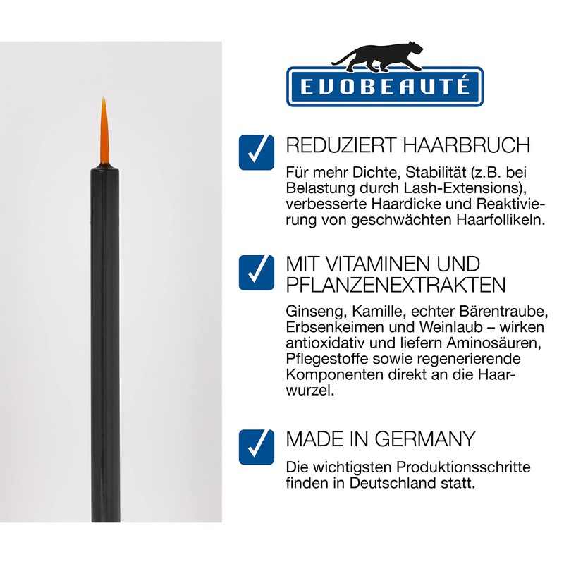 evoeye eyelash formula 2.0 eyelash serum, eyelash booster, made in