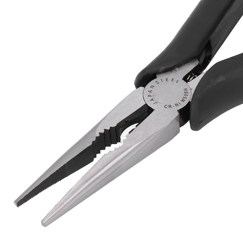 Needle Nose Pliers 8in CRV Long Mini with Non Slip