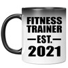 Designsify Gifts, Fitness Trainer Established EST. 2021, 11oz Color Changing
