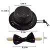 Christmas Pet Party Jazz Hat and Blingbling Bow Tie Breakaway