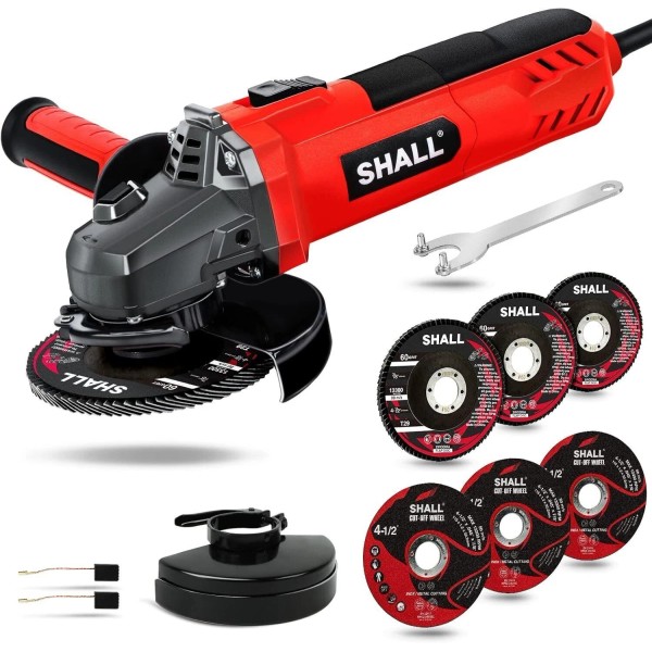 Unbranded 7.5Amp 4-1/2 Inch 12000 RPM Angle Grinder with 2