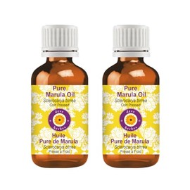 Deve Herbes Pure Marula oil (Sclerocarya birrea) Cold Pressed (Pack of Two) 15ml X 2 (1 oz)