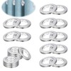 20 Pcs Curtain Eyelet Rings 42mm Inner Diameter, Plastic Curtain
