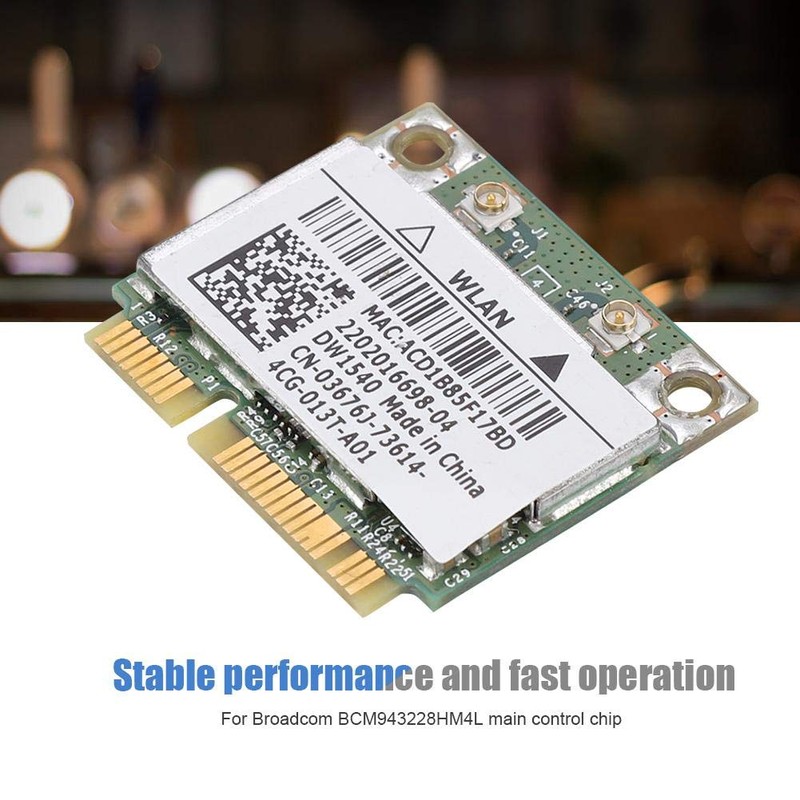 Dell Broadcom BCM943228HM4L DW1540 Wireless Network Card 300Mbps 2.4/5GHz Dual