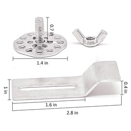 10 Pack Undermount Sink Clips, MOCOST Epoxy Sink Clip Kits, Undermount Kitchen Sink and Bathroom Sinks Brackets Heavy-Duty