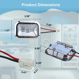 W11462342 Refrigerator LED Light Module Compatible with Whirl-pool Kitchenaid Jennair Replace W10607479, W10843339, W10908166, 4959065, AP6989197, PS16218086, EAP16218086 (5 PCS)