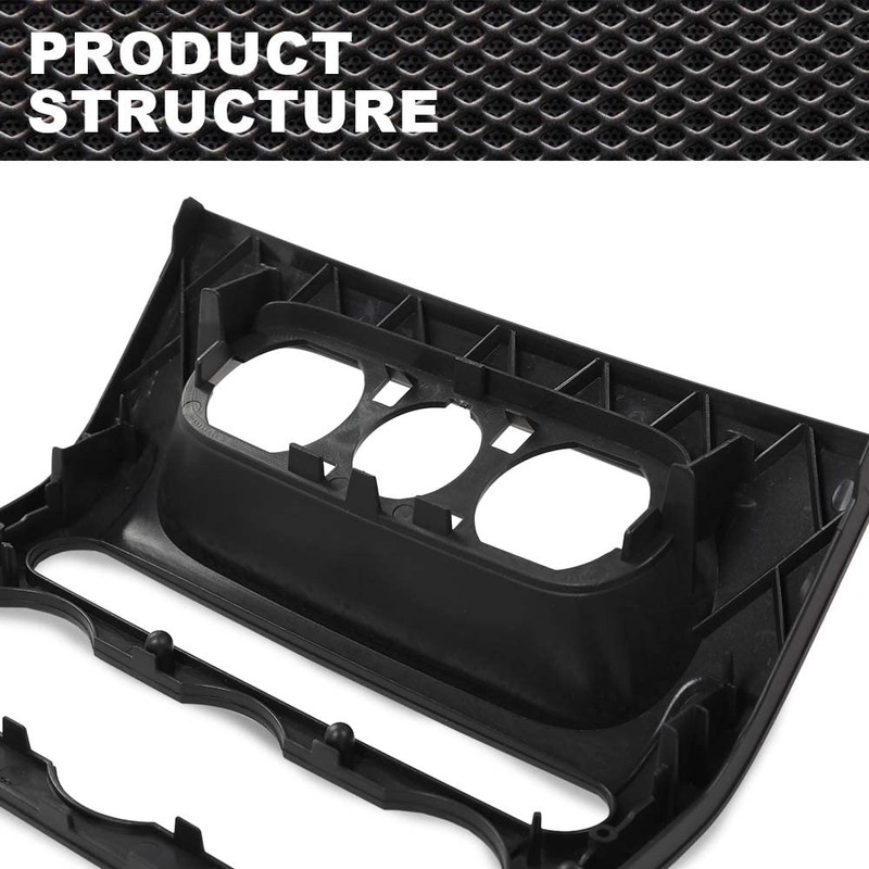 CROSSDESIGN Dash Radio Climate Bezel Center Trim Panel Compatible with